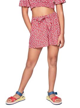 Short Pepe Jeans Catalina Rojo para Niña