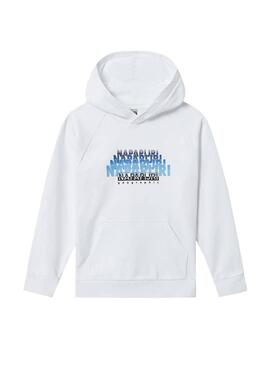 Sudadera Napapijri Byllo Blanca para Niño