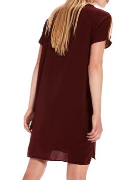 Vestido Maison Scotch Baseball Granate