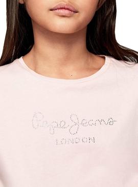 Camiseta Pepe Jeans Nuria Rosa para Niña