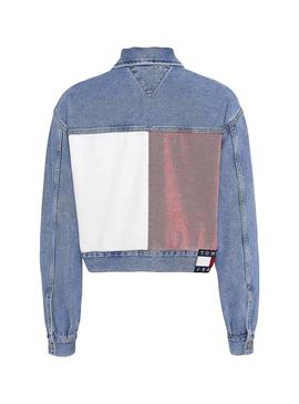 Cazadora Vaquera Tommy Jeans Bandera Para Mujer