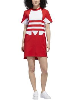 Vestido Adidas Logo Rojo Para Mujer