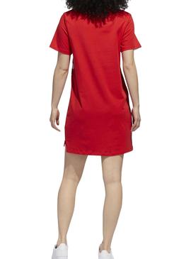 Vestido Adidas Logo Rojo Para Mujer