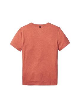 Camiseta Tommy Hilfiger CN KNIT Naranja 