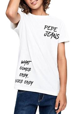 Camiseta Pepe Jeans Shann Blanco Niño