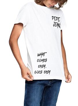 Camiseta Pepe Jeans Shann Blanco Niño
