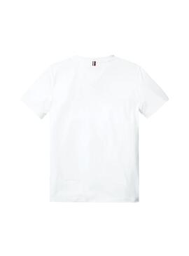 Camiseta Tommy Hilfiger V- Neck Blanco