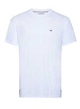 Camiseta Tommy Jeans Solid Blanco Para Hombre