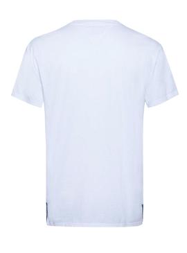 Camiseta Tommy Jeans Solid Blanco Para Hombre