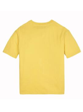 Camiseta Tommy Hilfiger U-Flag Amarillo Niño Niña
