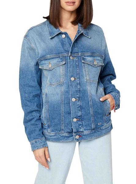 Recordar nacionalismo ciclo Cazadora Vaquera Tommy Jeans Oversize ANMB Mujer