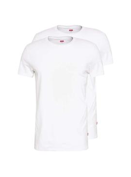 Camiseta Levis Slim Blanca para Hombre