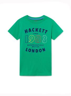 Camiseta Hackett 1983 Verde Niño