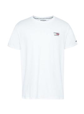 Camiseta Tommy Jeans Chest Logo Blanco