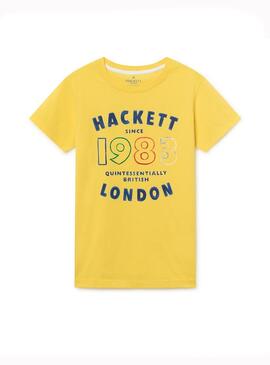 Camiseta Hackett 1983 Amarillo Niño