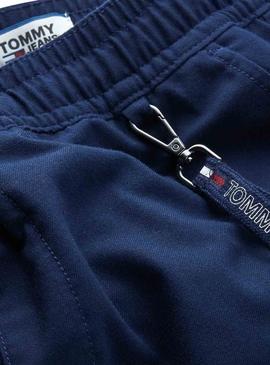 Pantalon Tommy Jeans Solid Track Azul para Hombre