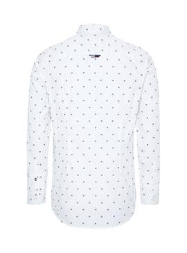 Camisa Tommy Jeans Dobby Blanco para Hombre