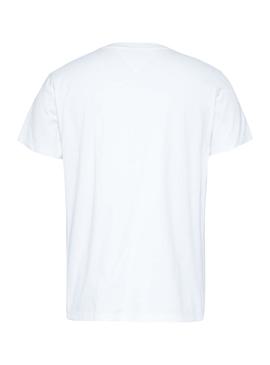 Camiseta Tommy Jeans Pocket Blanco para Hombre