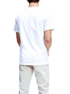 Camiseta Tommy Jeans Small Logo Blanco