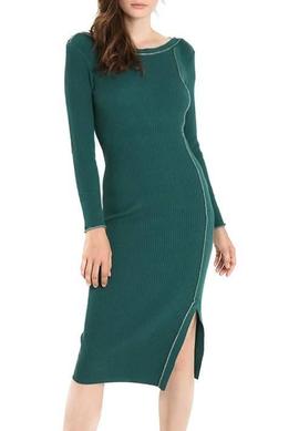 Vestido Vila Visoldana Verde De Mujer 