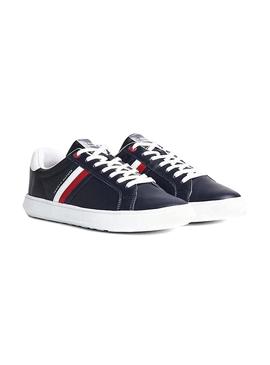 Zapatillas Tommy Jeans Essential Leather Azul 