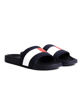 Chanclas Tommy Jeans Essential Flag Azul 