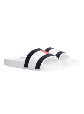 Chanclas Tommy Hilfiger Essential Flag Blanco