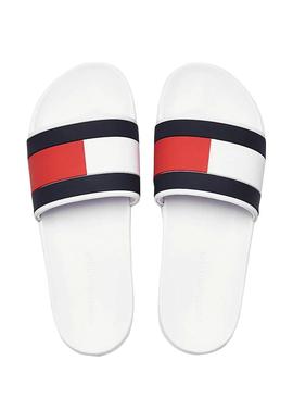 Chanclas Tommy Hilfiger Essential Flag Blanco