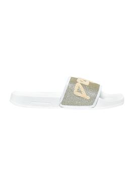 Chanclas Pepe Jeans Slider Tow Gold Para Mujer