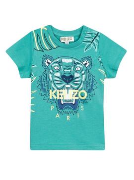 Camiseta Kenzo Tiger BB Verde Niño