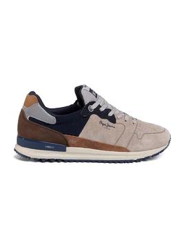 Zapatillas Pepe Jeans Tinker Gris Para Hombre