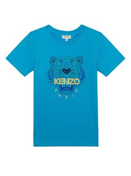 Camiseta Kenzo Tiger JB Azul Niño