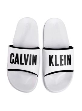 Chanclas Calvin Klein Intense Blanco Para Hombre