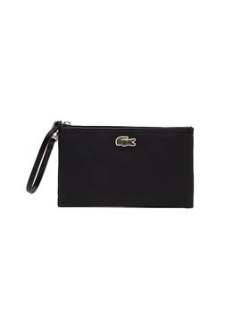 Bolso Lacoste Clutch Negro Para Mujer