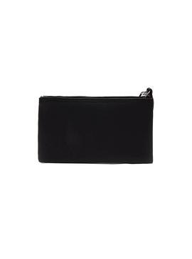 Bolso Lacoste Clutch Negro Para Mujer
