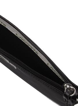 Bolso Lacoste Clutch Negro Para Mujer