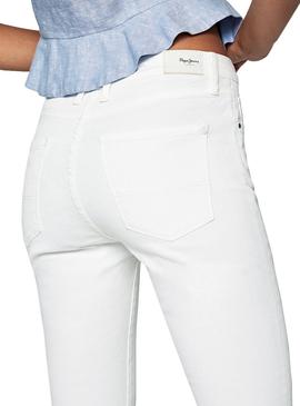 Pantalon Vaquero Pepe Jeans Regent Blanco Mujer