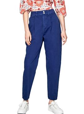 Pantalon Pepe Jeans Mamba Azul para Mujer