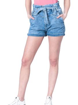 Short Pepe Jeans Phoebe Azul para Mujer