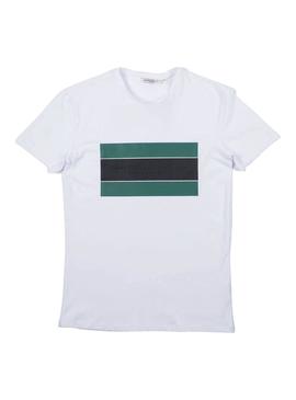 Camiseta Antony Morato Blanco Cuadrado Para Hombre