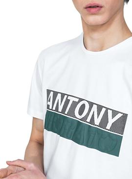 Camiseta Antony Morato Bloques Blanco Hombre