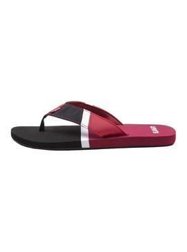 Chanclas Levis Mendocino Rojo para Hombre