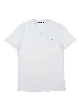 Camiseta Antony Morato Pico Blanco Para Hombre