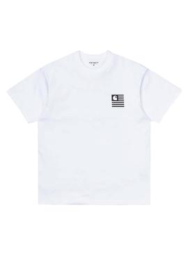Camiseta Carhartt State Chromo Blanco Para Hombre