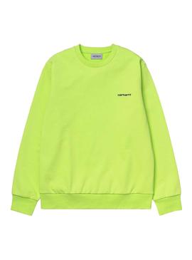 Script Embroidery Sweat Lime/Black