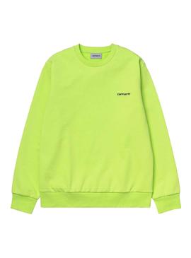 Sudadera Carhartt Script Embroidery Verde