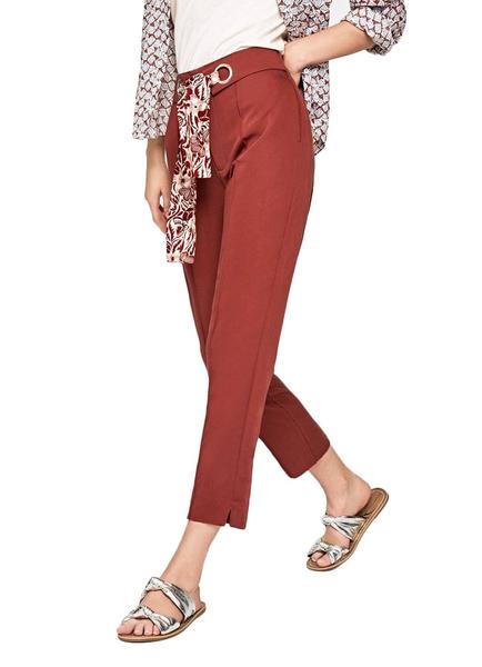 Pantalon color teja deals