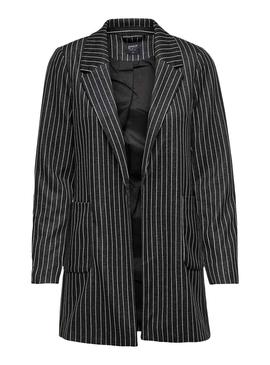 Blazer Only Baker Rayas Negro Para Mujer