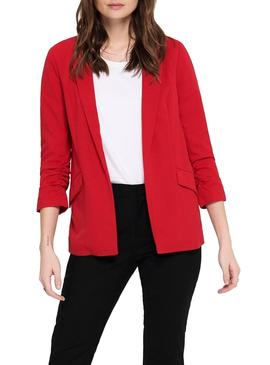 Garantizar Indomable brumoso Blazer Only Carolina Diana Rojo Para Mujer