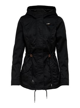 Parka Only New Lorca Spring Negro Para Mujer